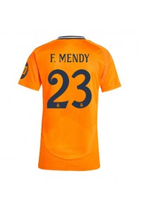 Real Madrid Ferland Mendy #23 Fotballdrakt Borte Klær Dame 2024-25 Korte ermer